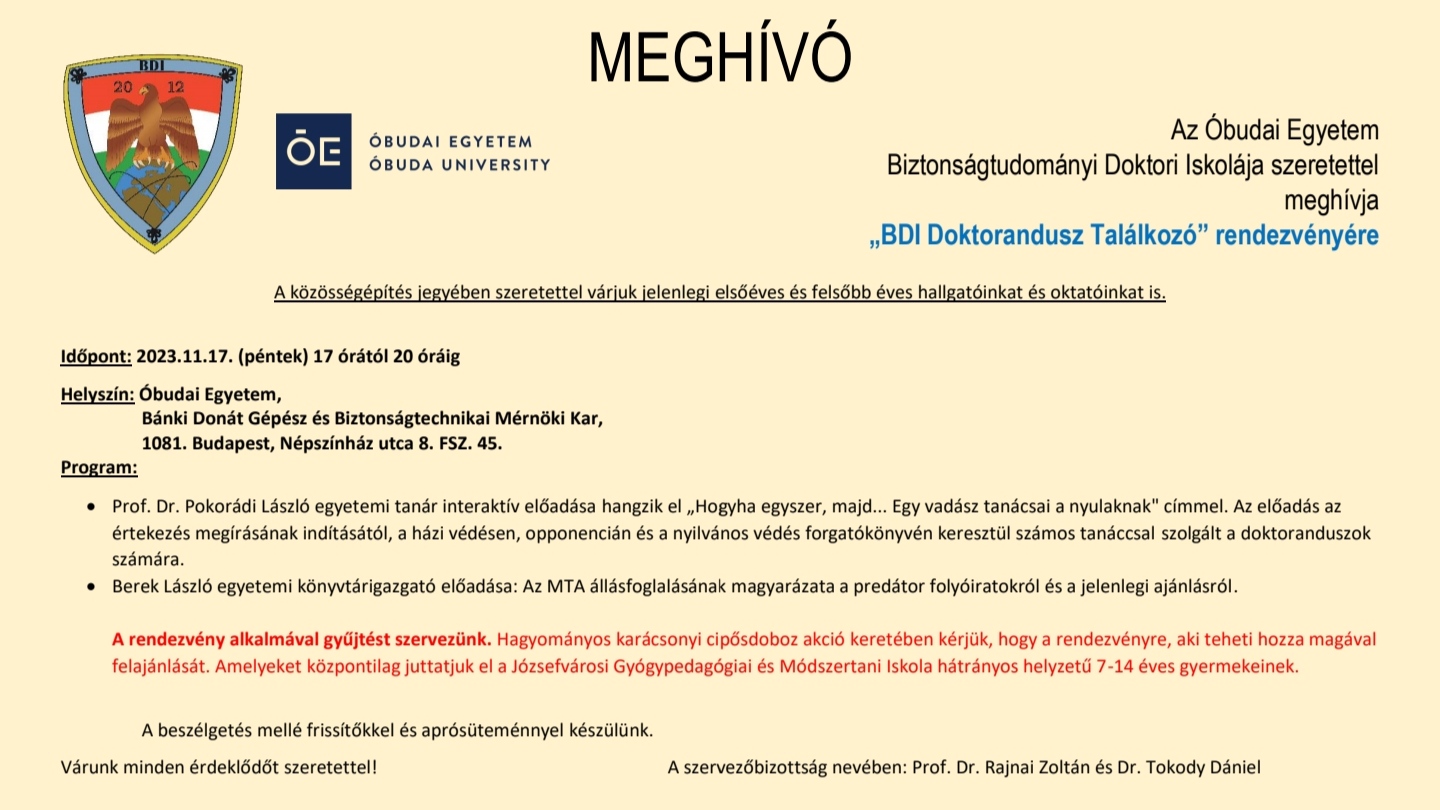 BDI Doktorandusz Találkozó