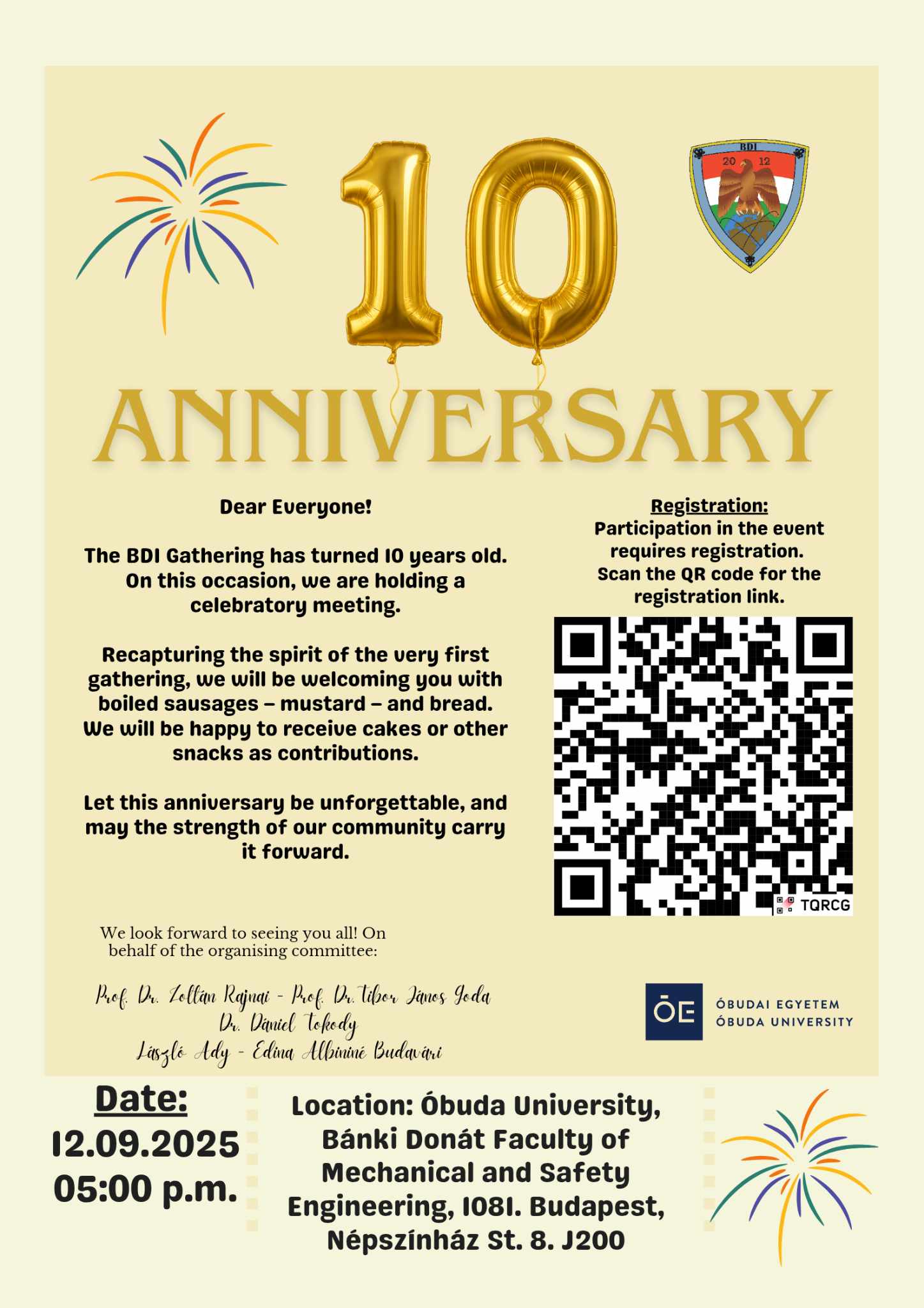10 year anniversary Meeting